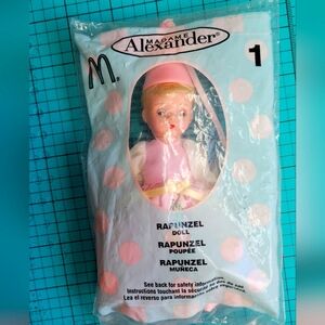 Madame Alexander Rapunzel Doll with Pink Outfit McDonald's toy 2003